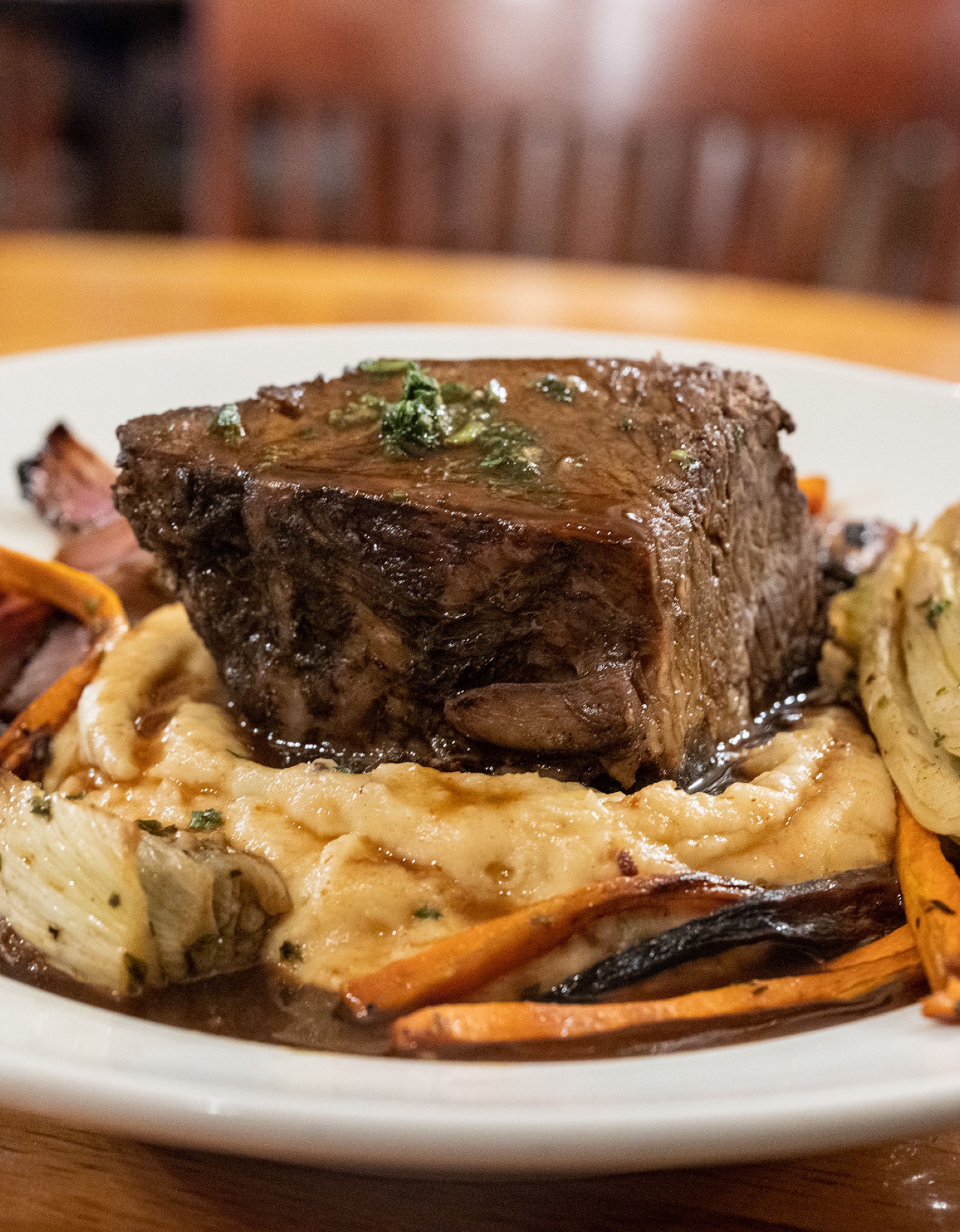 A plate from The Wagon Box kitchen